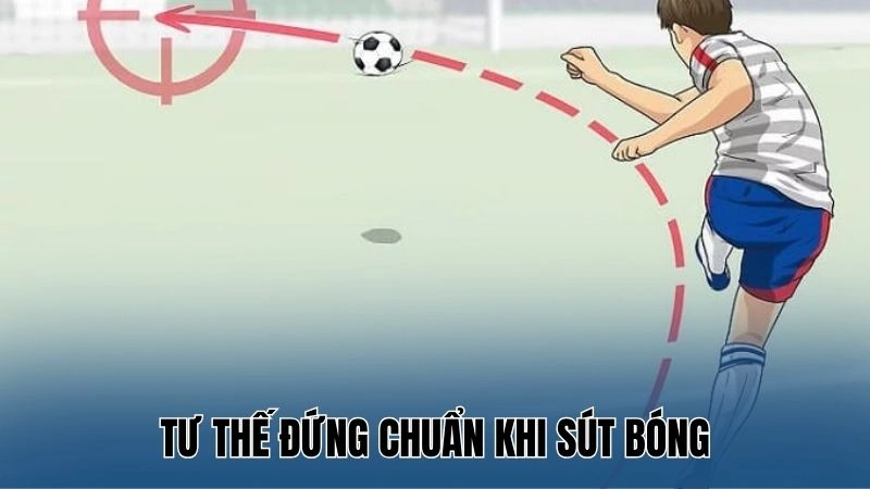 Hướng Dẫn Sút Xoáy Trong Bóng Đá Với Kỹ Thuật Thực Hiện Chuẩn 3 Tư thế đứng chuẩn khi sút bóng
